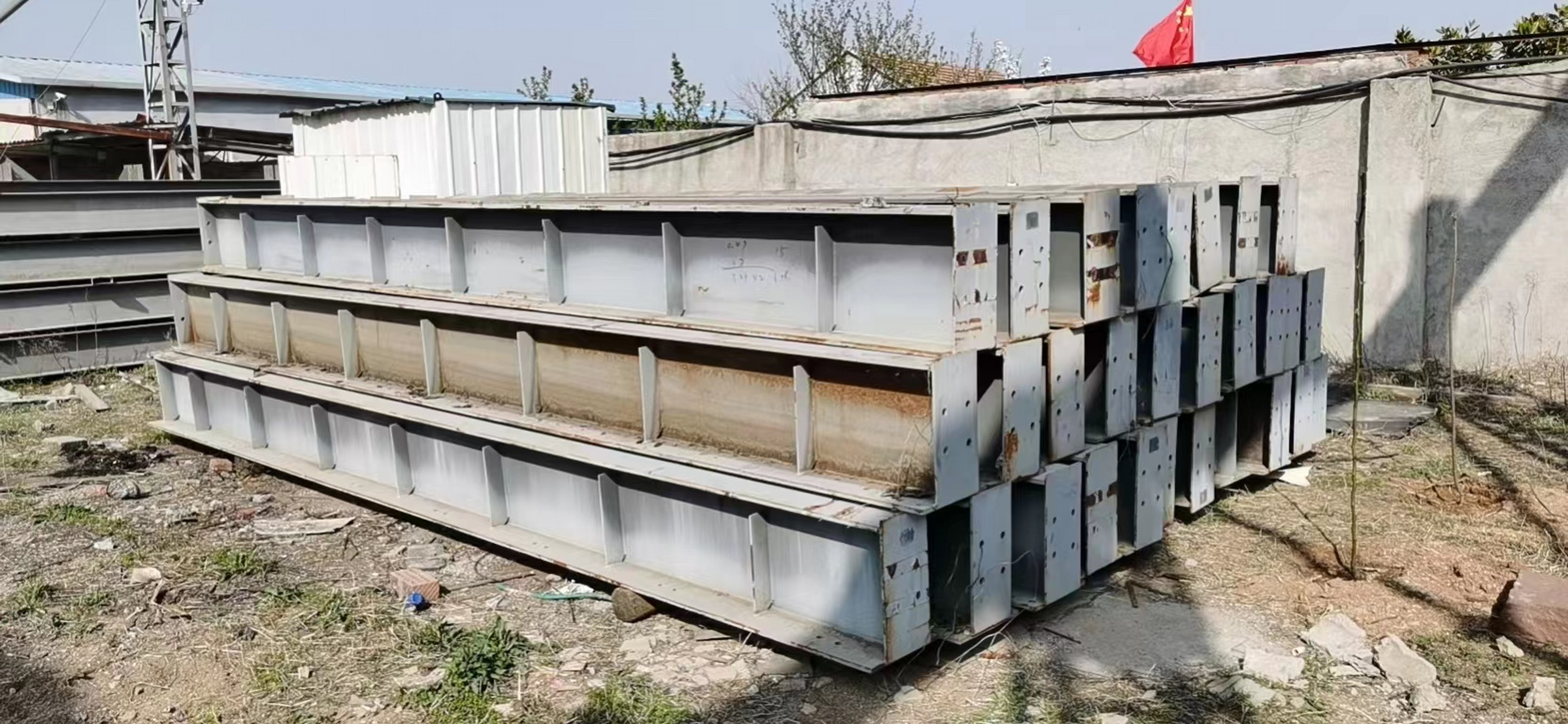 行车梁: 450/340/220*16, 6米30支#二手钢结构市场