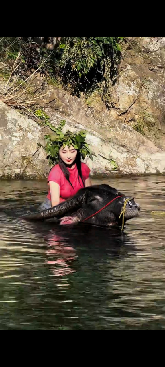 还记得小时候骑大水牛的情景吗?
