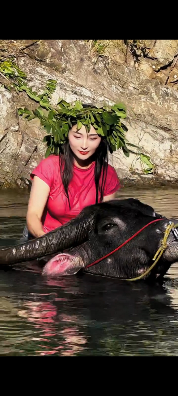 还记得小时候骑大水牛的情景吗?