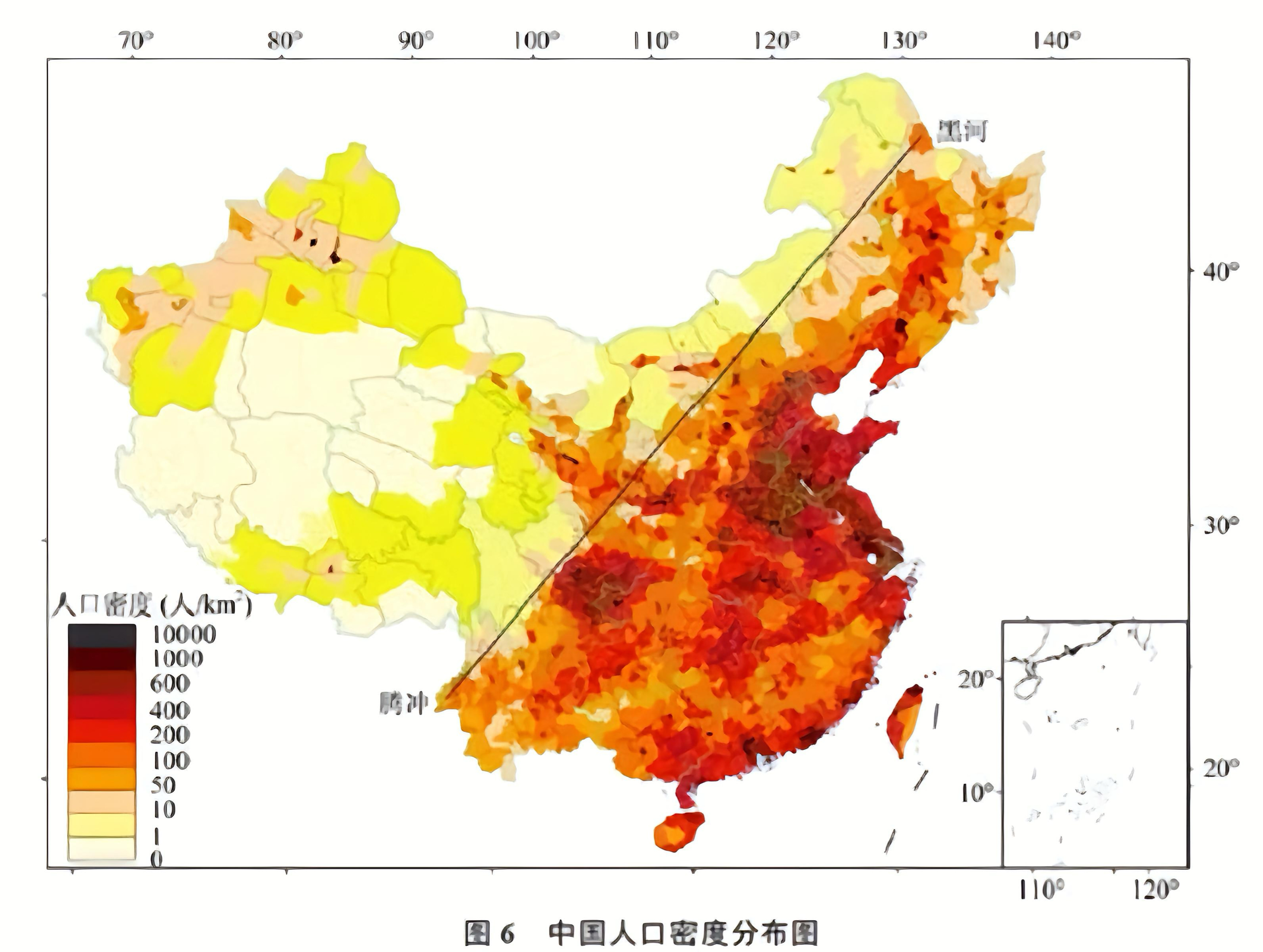 人口密度图图片