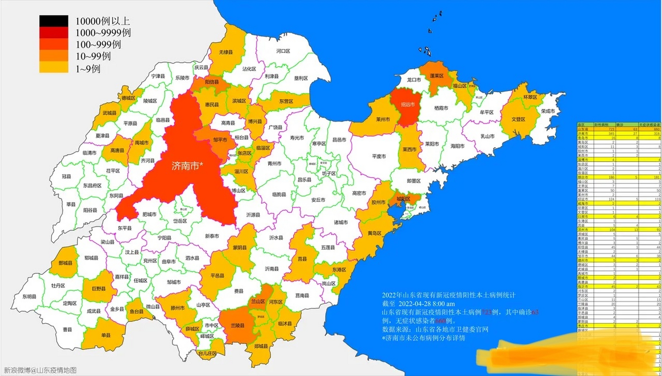 山东省最新疫情地图图片