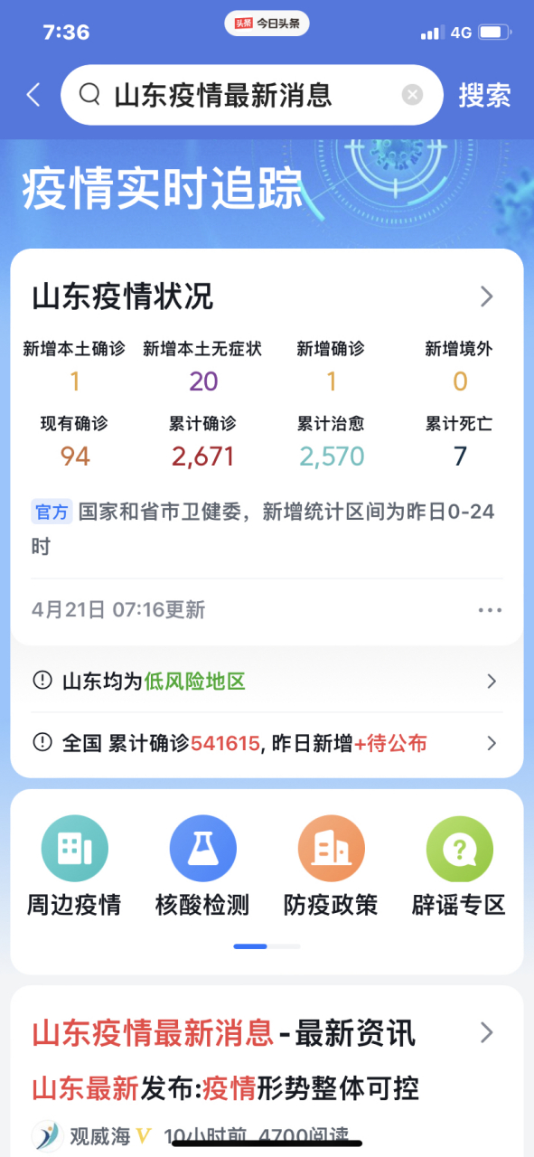 山东最新疫情数据图图片