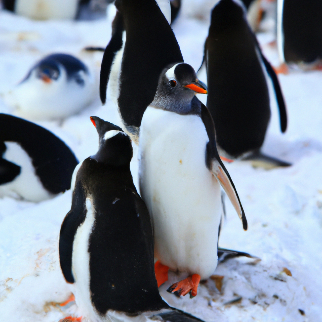 企鹅,又称大西洋企鹅,是一种普遍分布于大西洋海域的海洋鸟类,它们的
