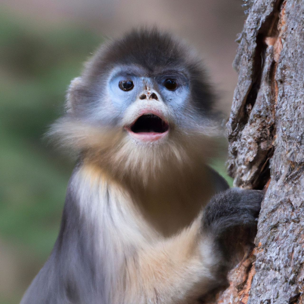 滇金丝猴,又称滇金丝猴,金丝猴,金丝毛猴,是一种珍稀的灵长类动物