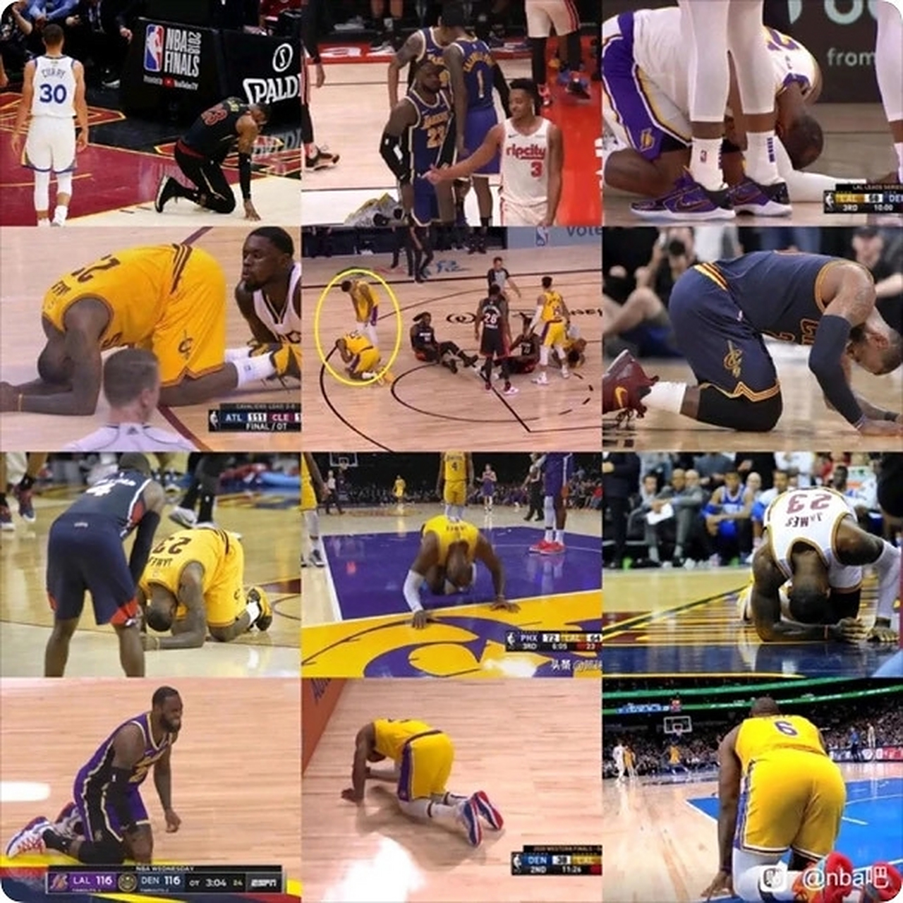 顺境阿詹,逆境阿摊! 绝境抱头跪地喊!#詹姆斯