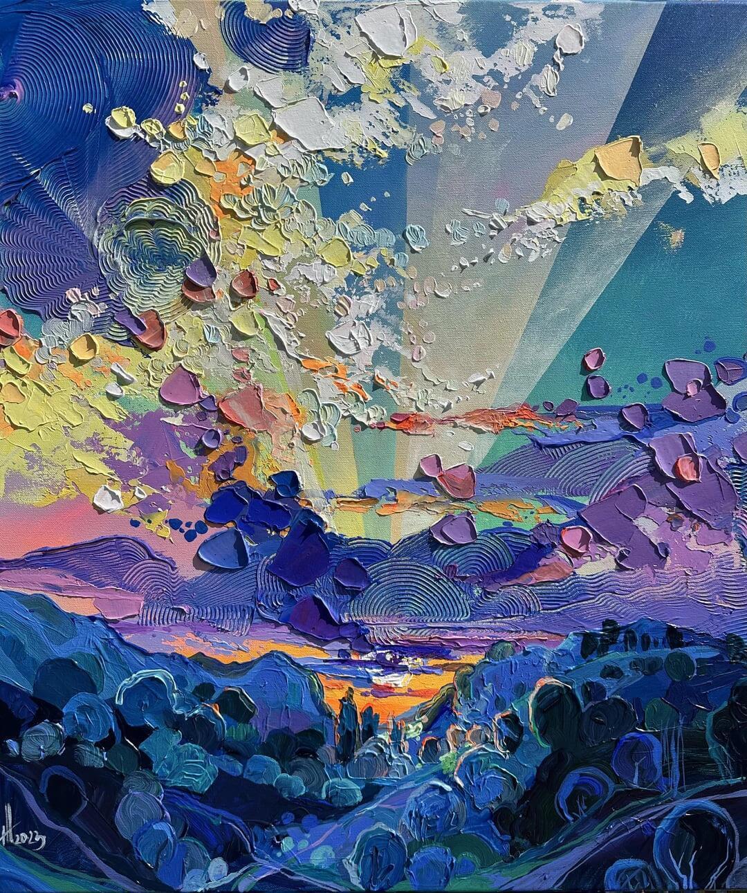 强烈的笔触化为视觉冲击力