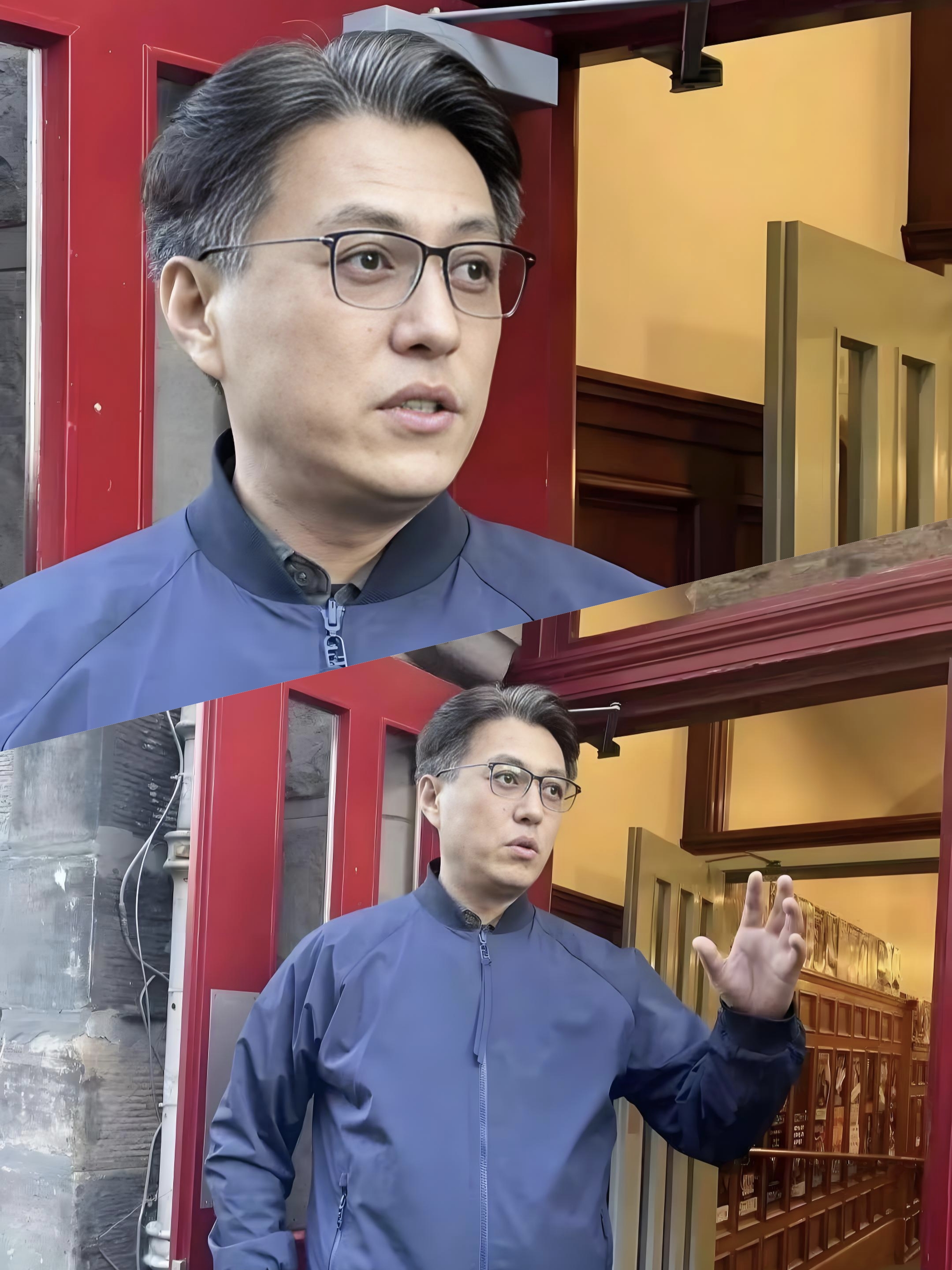 偶遇靳东: 满头白发,魅力依旧 前几天有人碰到靳东了,他今年都 48 岁