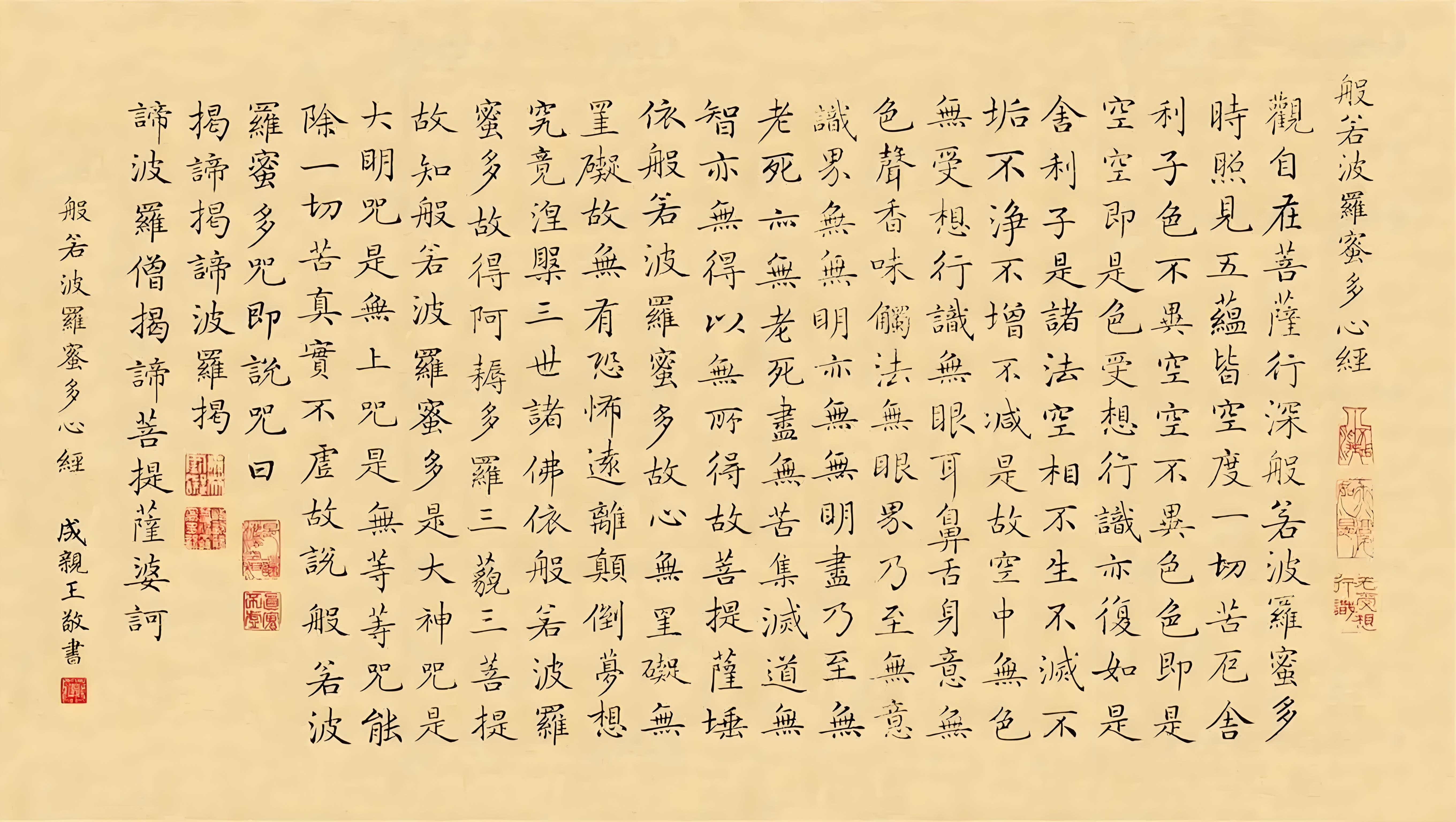 " 我回他:"你试试每天抄一遍《心经》