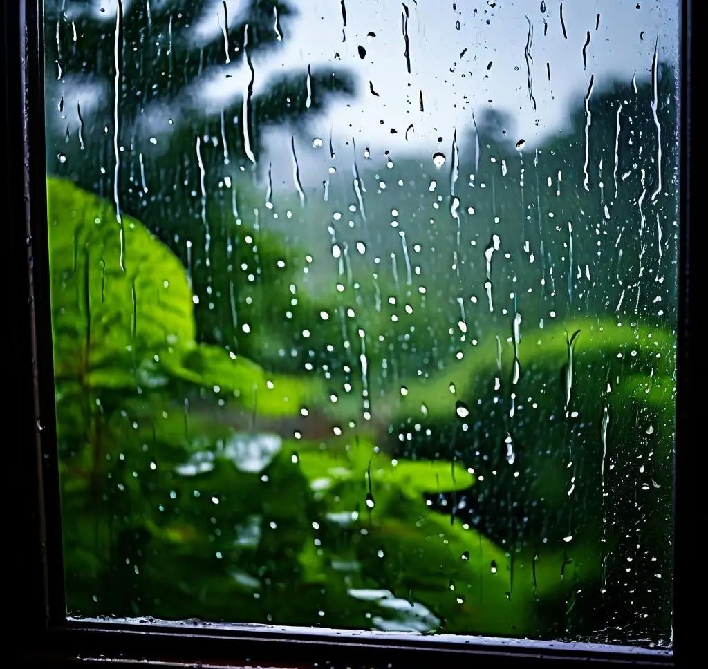 小雨淅淅沥沥图片