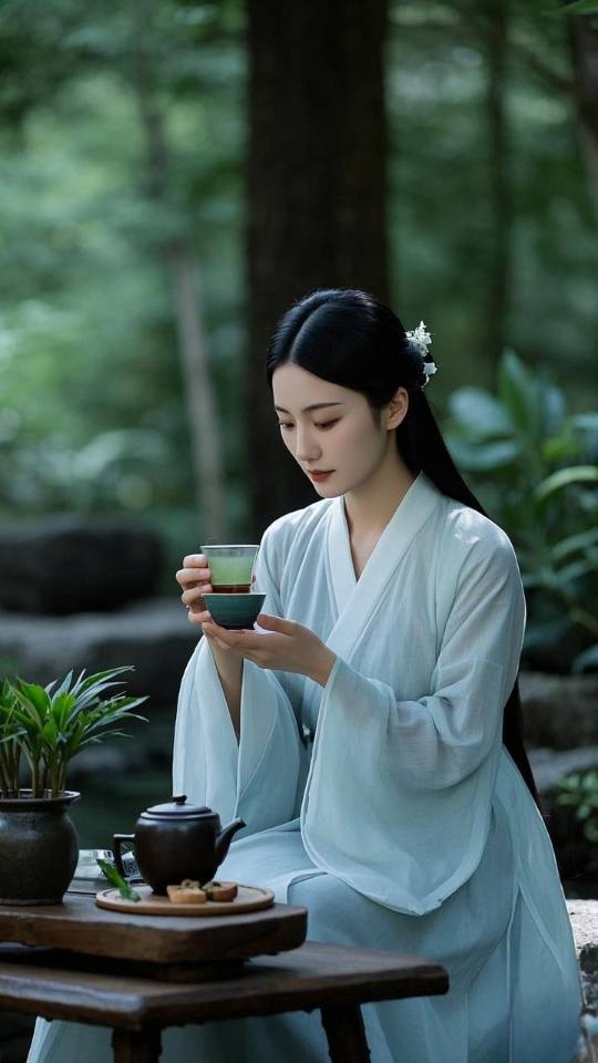 【清新绿茶,悠然自得】