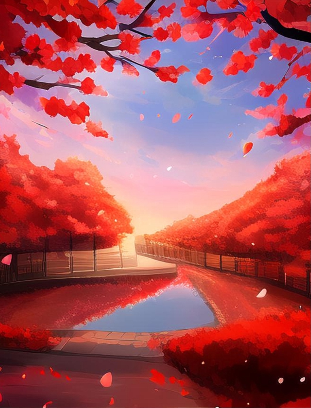 红叶舞动,仿佛在诉说着千年的故事.