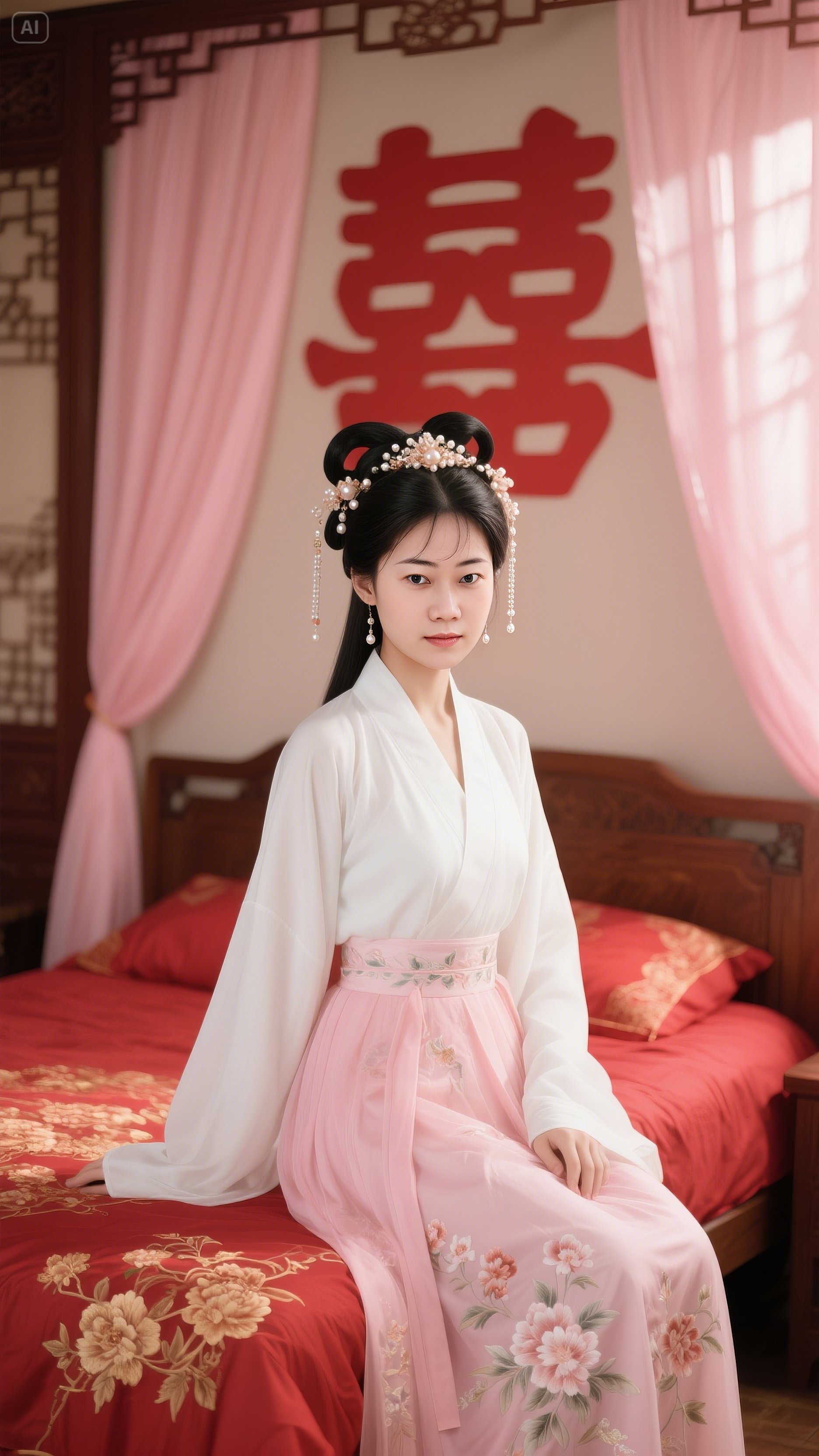 《汉服女子惊鸿一瞥,美得不可方物》 此女担得起"清水出芙蓉,天然去