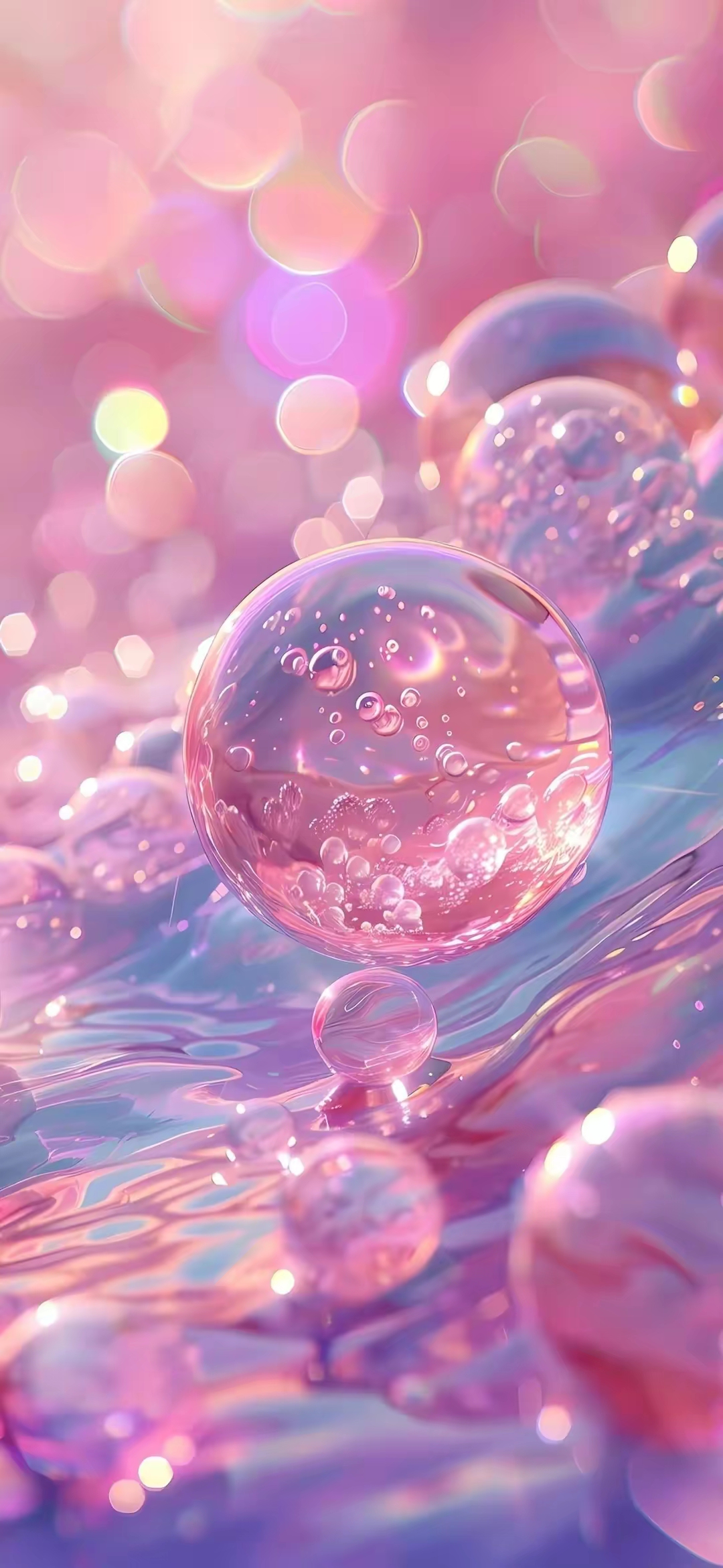 粉水晶球,梦幻泡影,一触即破的美丽.