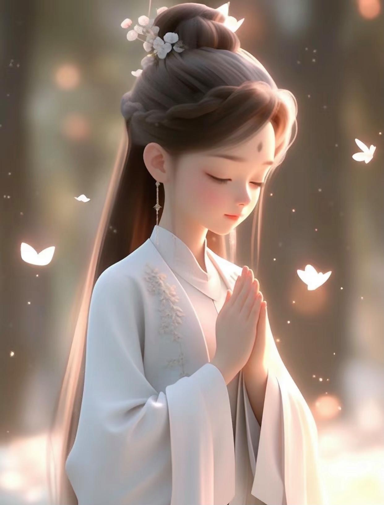 银饰映衬着那如玉的容颜,增添了几分神秘与高洁