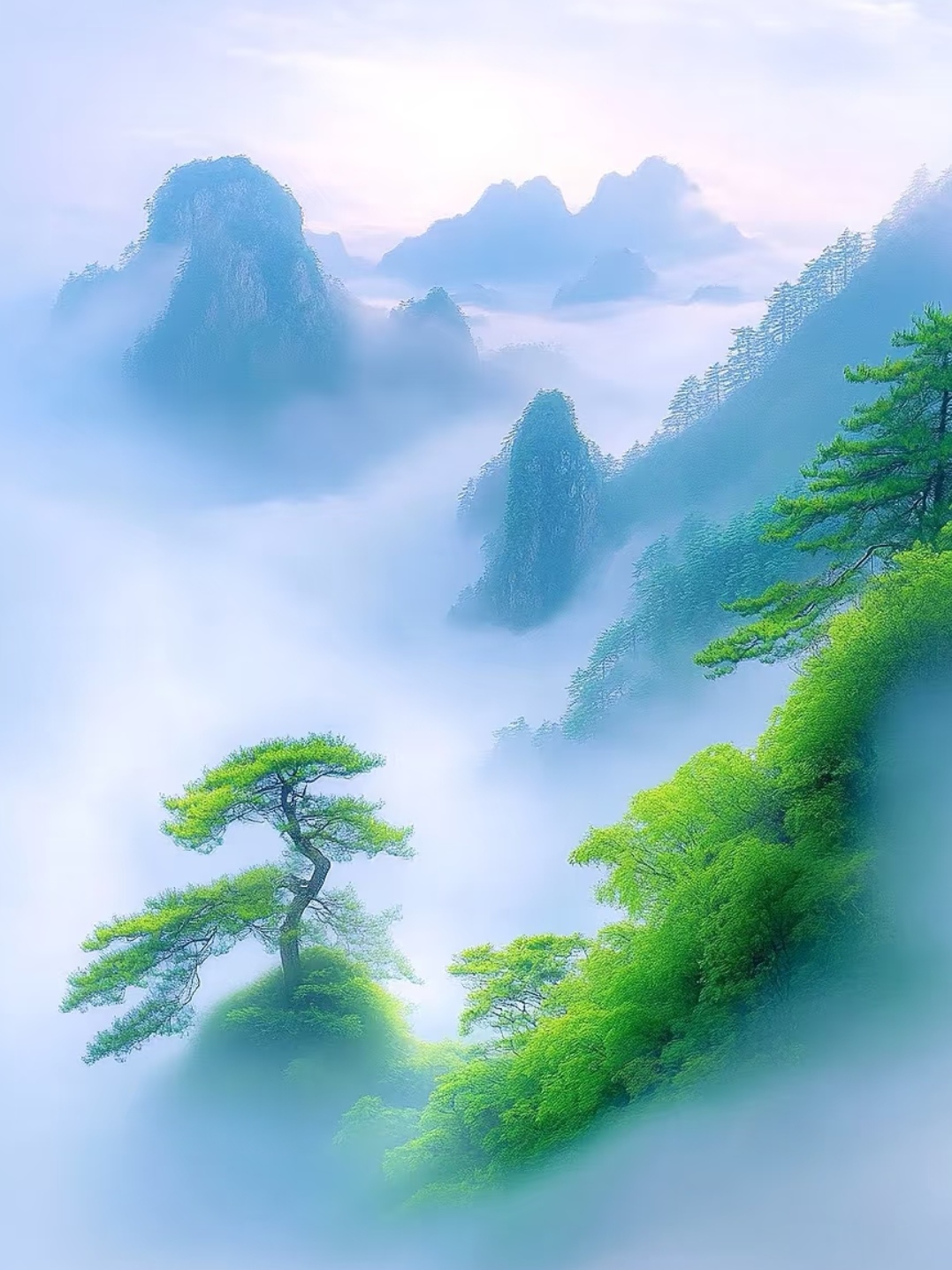 如此唯美意境,彰显大自然山水画卷之美