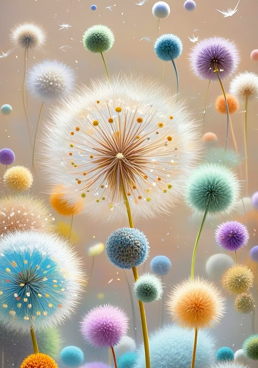 如此梦幻的蒲公英壁纸系,是不是顿时回到了那个天真活泼的孩提时代?