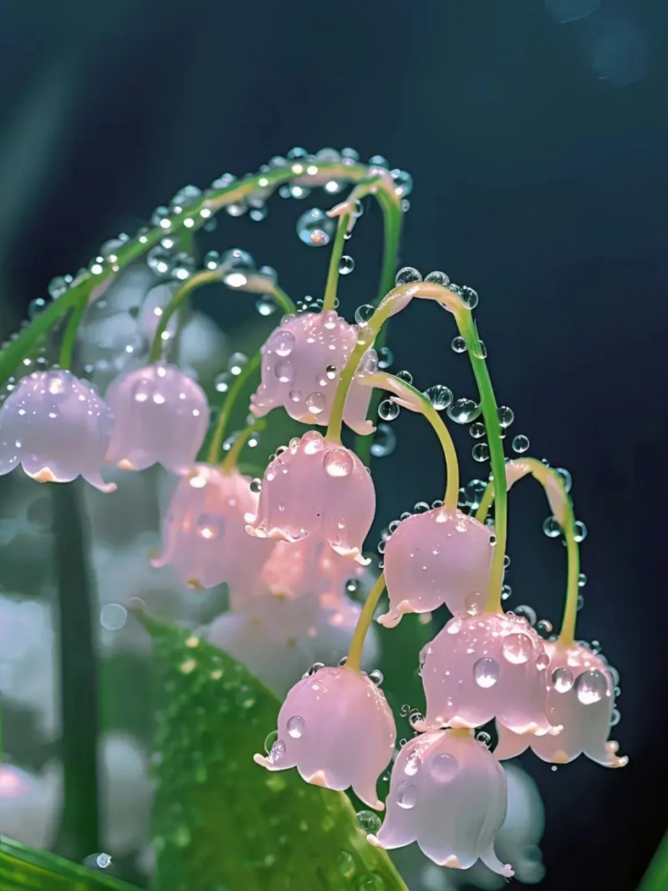 雨中的铃兰花icon, 弥漫着优雅的气质.