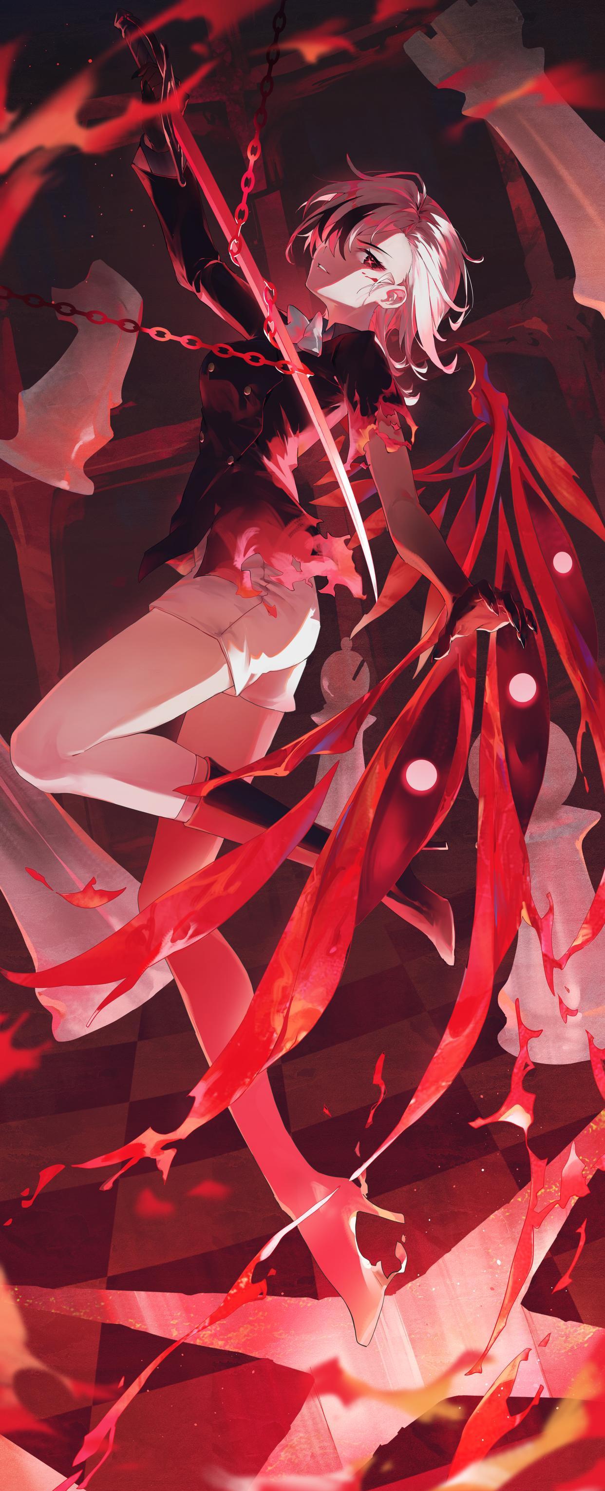 这位动漫女神仿佛正沉浸在某种深深的情感或状态中,让人不禁好奇她的