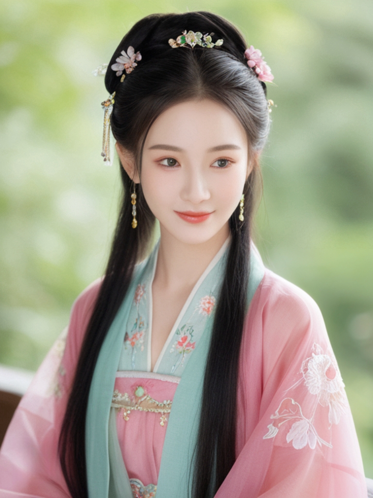 汉服美人,古典韵味  初见这汉服女子,仿佛穿越千年时光.