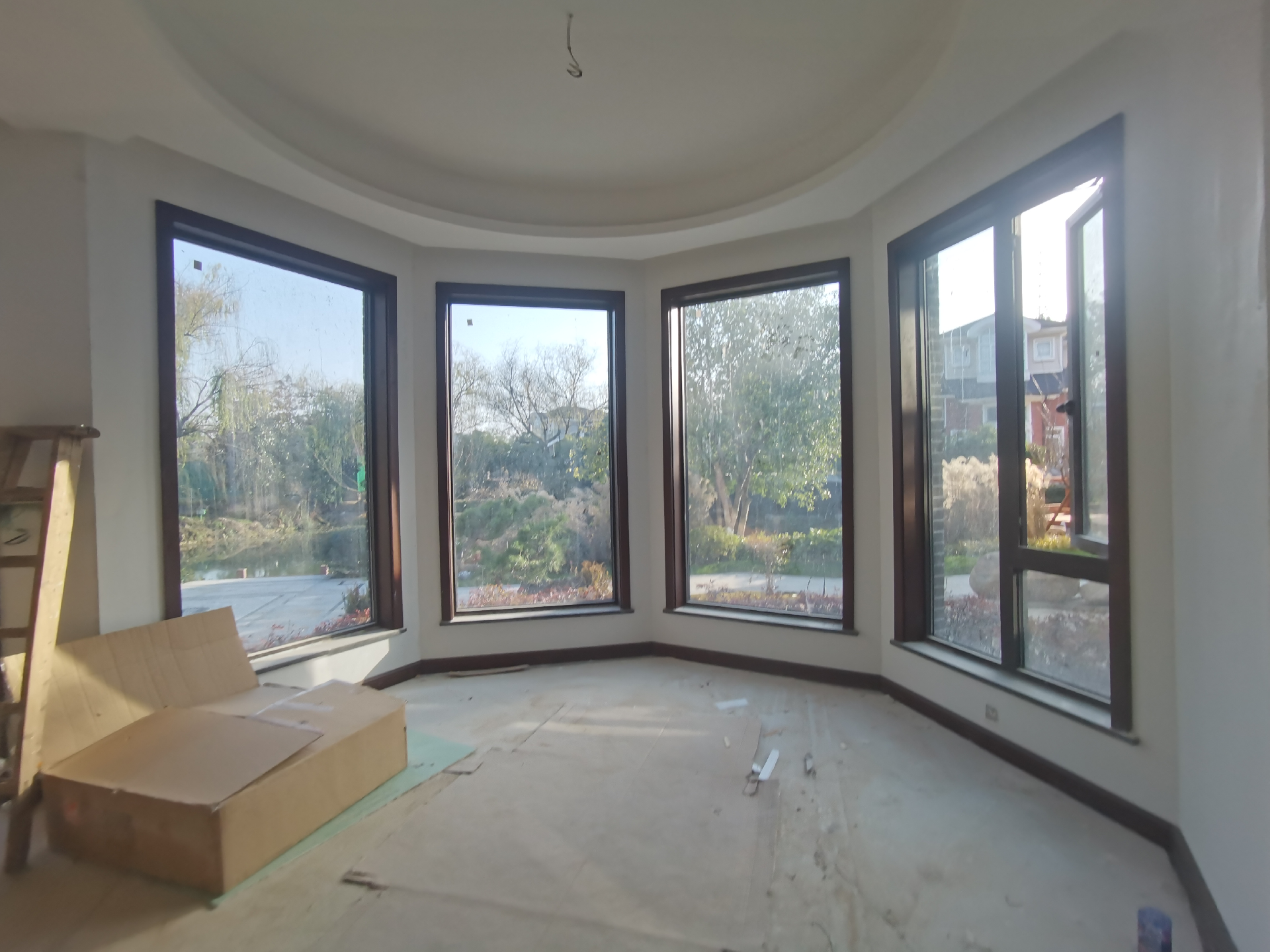 八角多边窗软装窗帘原创设计