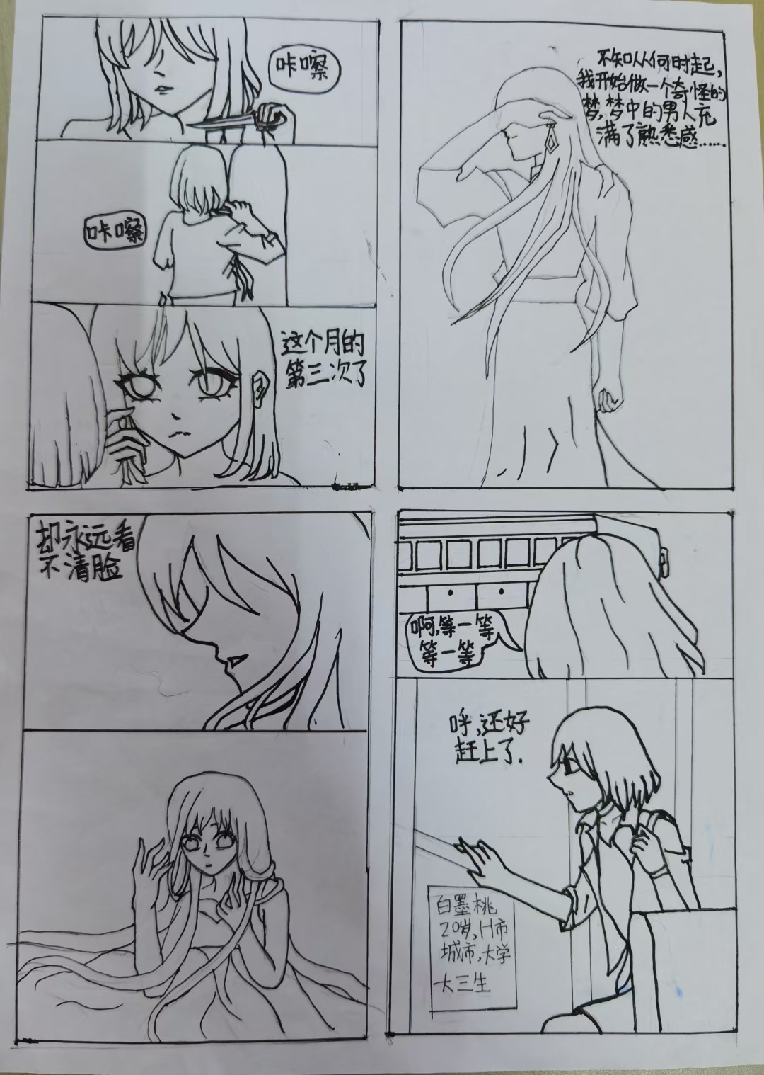 今天完工的漫画[二哈]这个漫画是隐世华族里面的,去男友骑士团这个