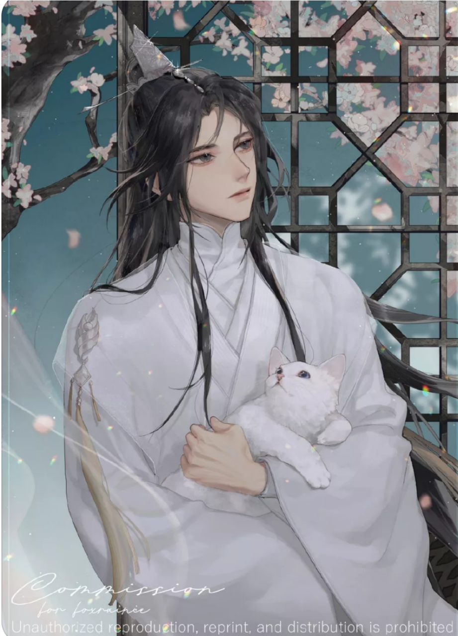 傻花与海棠 知道么,海棠别名晚夜玉衡 画师:灰咕凉#二哈和他的白猫