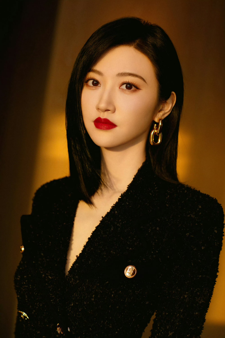 景甜的橘色嘴唇92太性感了