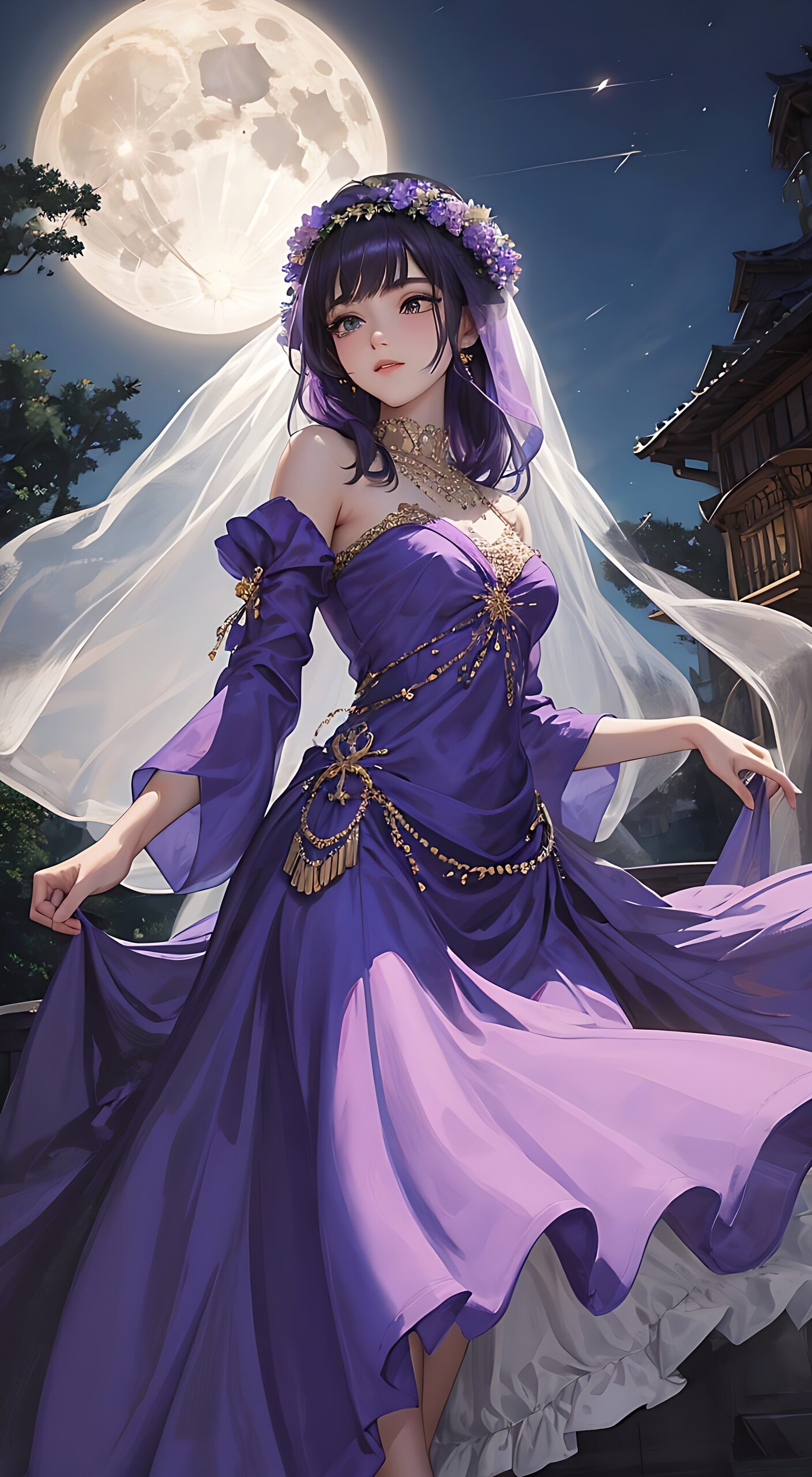 99夜幕下的紫衣新娘93  95 当暮色渐浓,一个紫色的身影缓缓走来