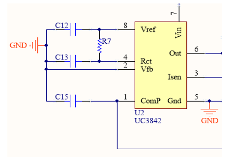 当电压低于10v及以下时,芯片进入低压保护模式,电路不工作