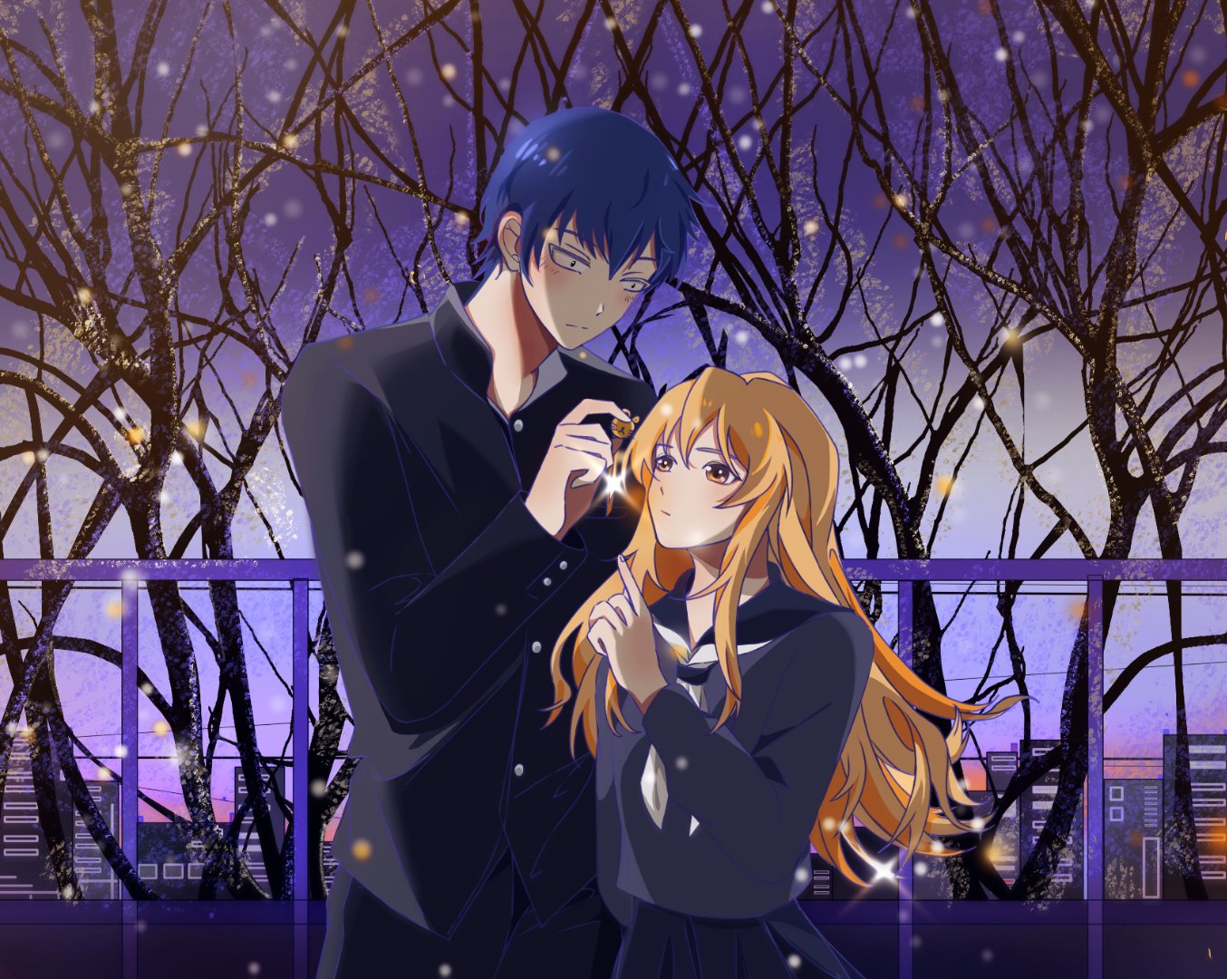 画一张《 龙与虎》有看过这个动漫的吗#动漫高甜cp盘点