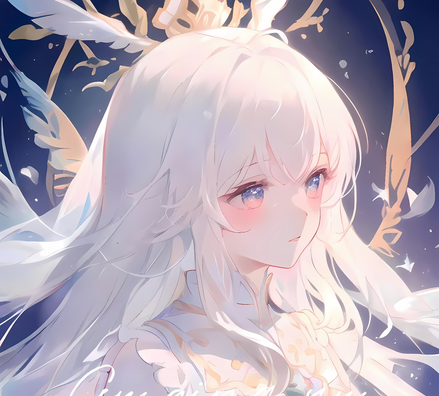 二次元# 纯白少女#二次元美图# #动漫壁纸