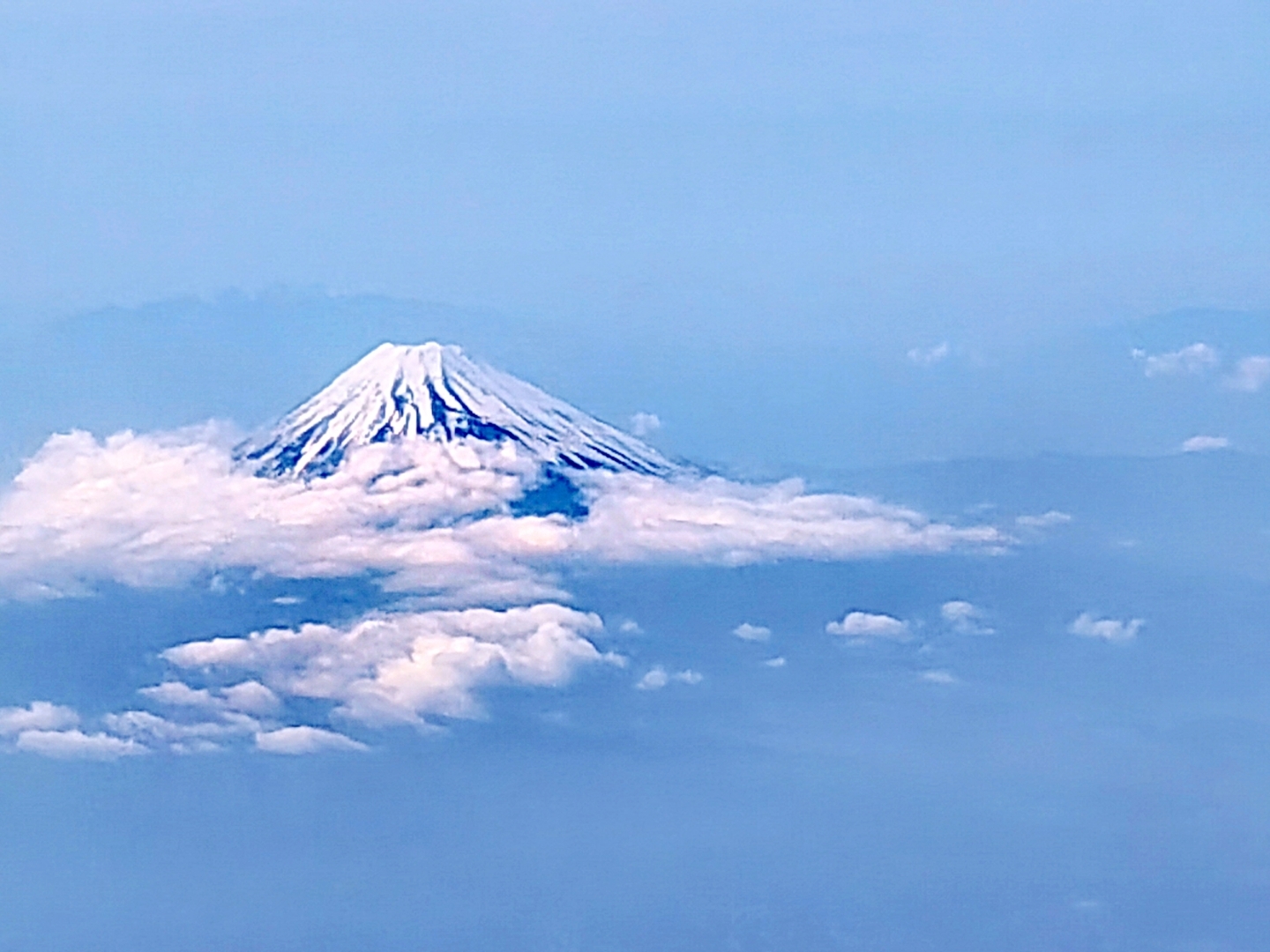 鸟瞰富士山