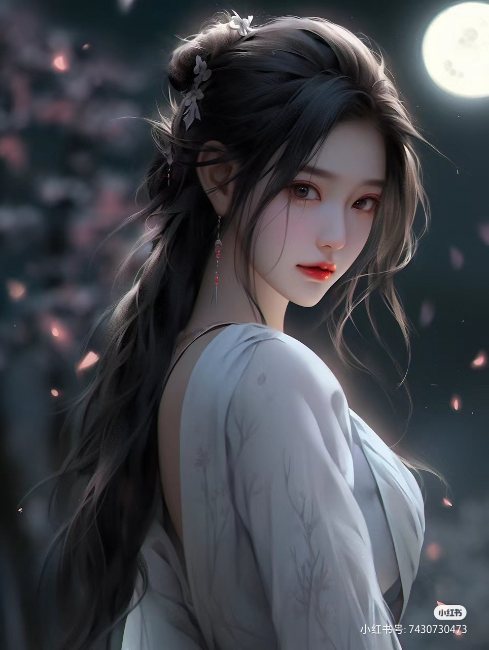 媚眼如丝,古风美女如画中人.