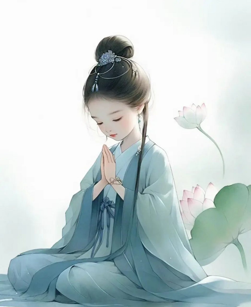 菩萨说:"姑娘,你早就不是那个遇到风雨就要回家的小女孩了,而是在风雨