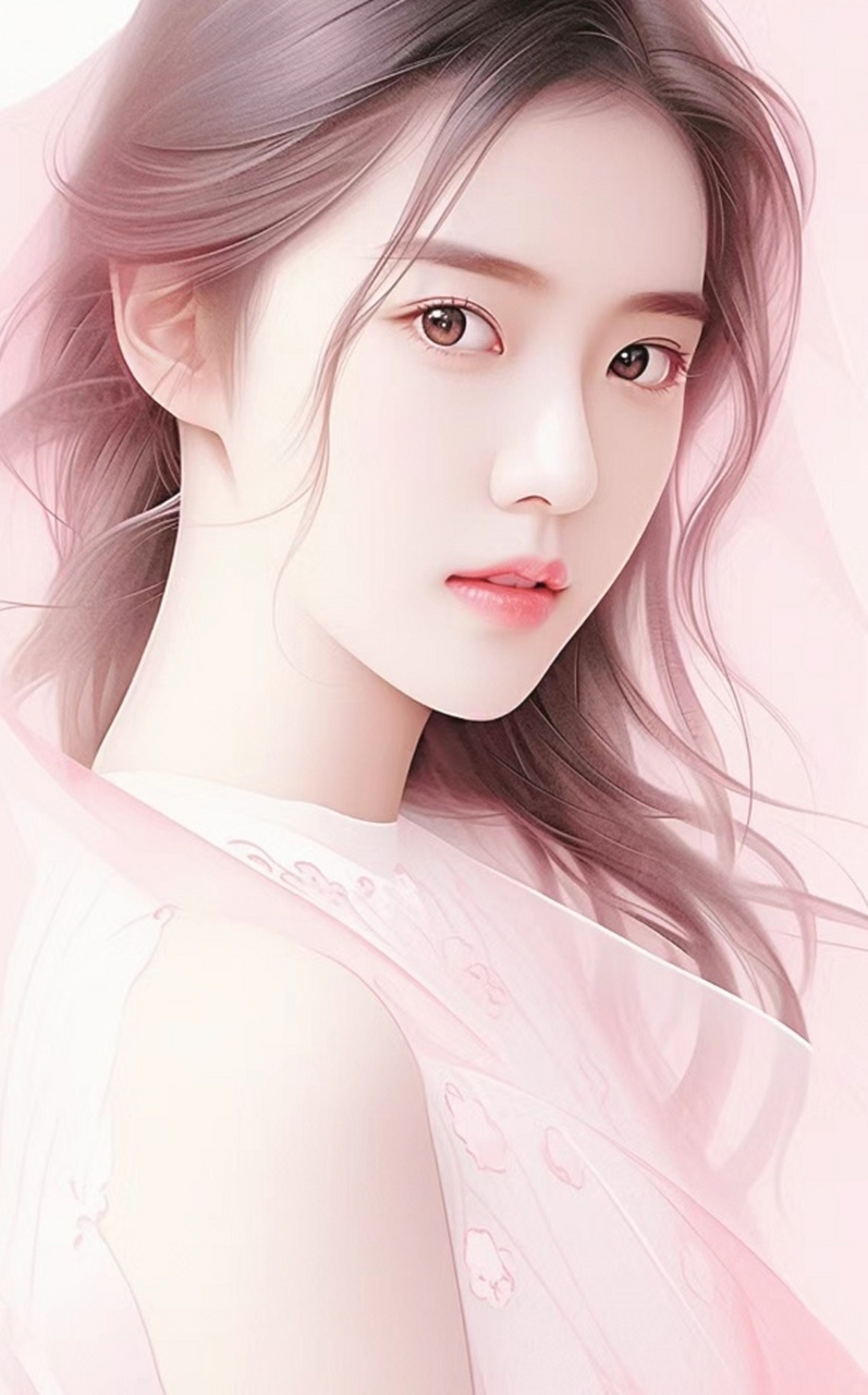 美女壁纸 粉色系美女壁纸,🌹来喽~水粉色给人的感觉非常柔美,也很