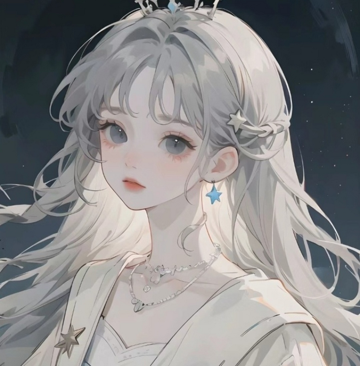 女生动漫头像 分享16615波灰瞳女生动漫头像, 高级灰给人的感觉很