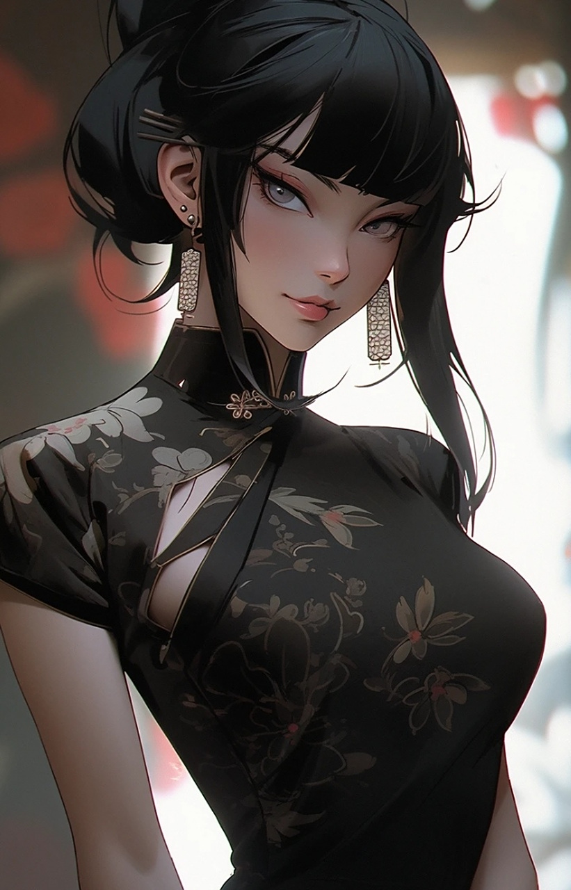 美女壁纸|动漫女孩,有古风的,也有现代旗袍的美女……我还是更喜欢