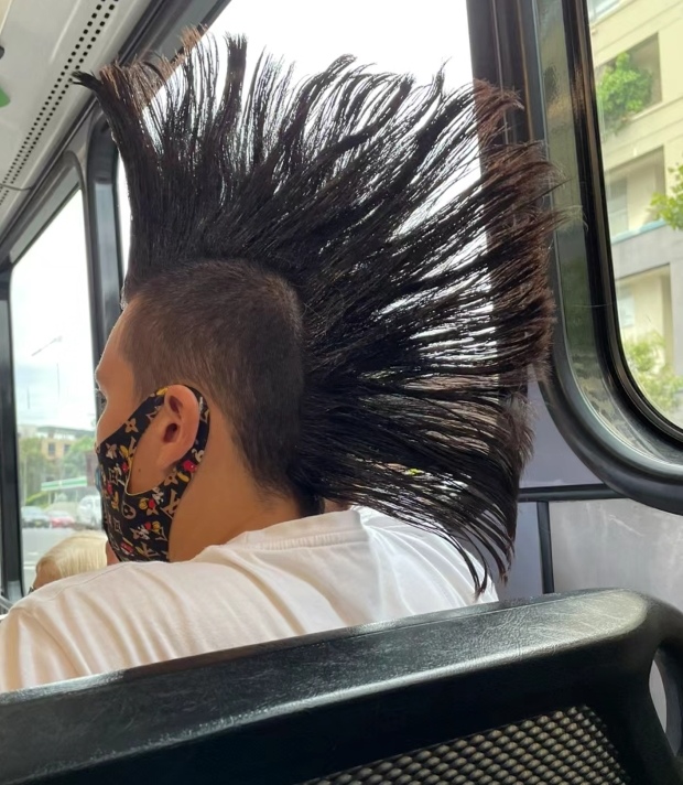 想知道这个头发是怎么立起来的?