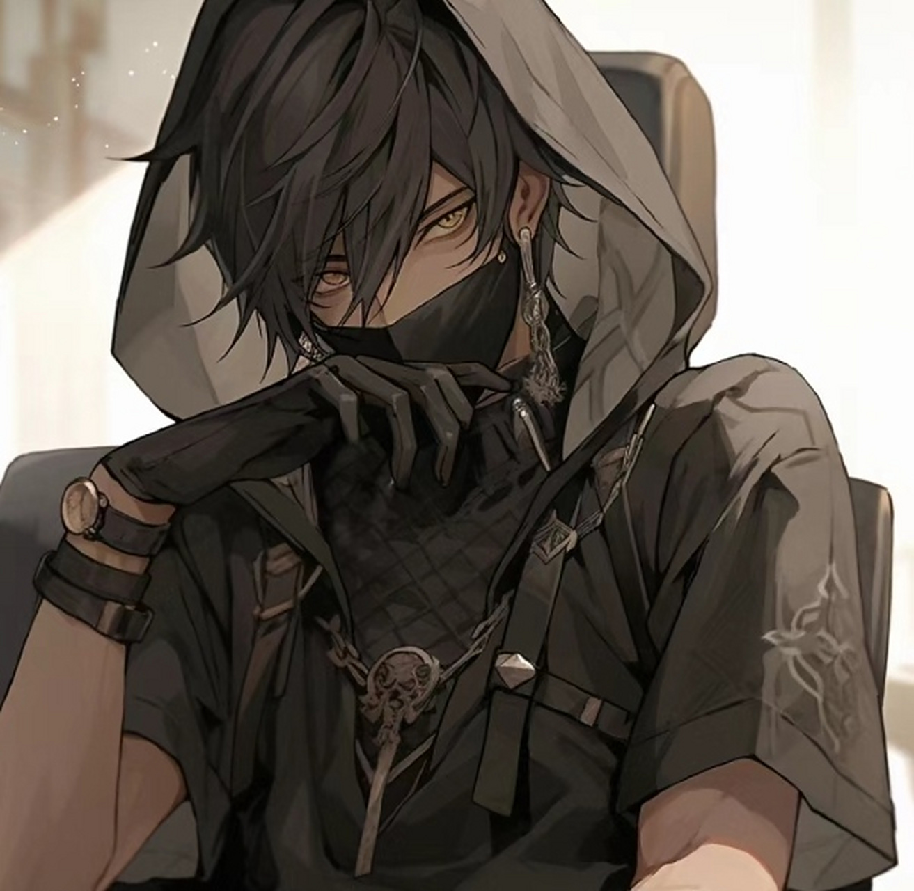 男生动漫头像 男生戴口罩的动漫头像~~没有故意耍帅哦,气质可是与生俱