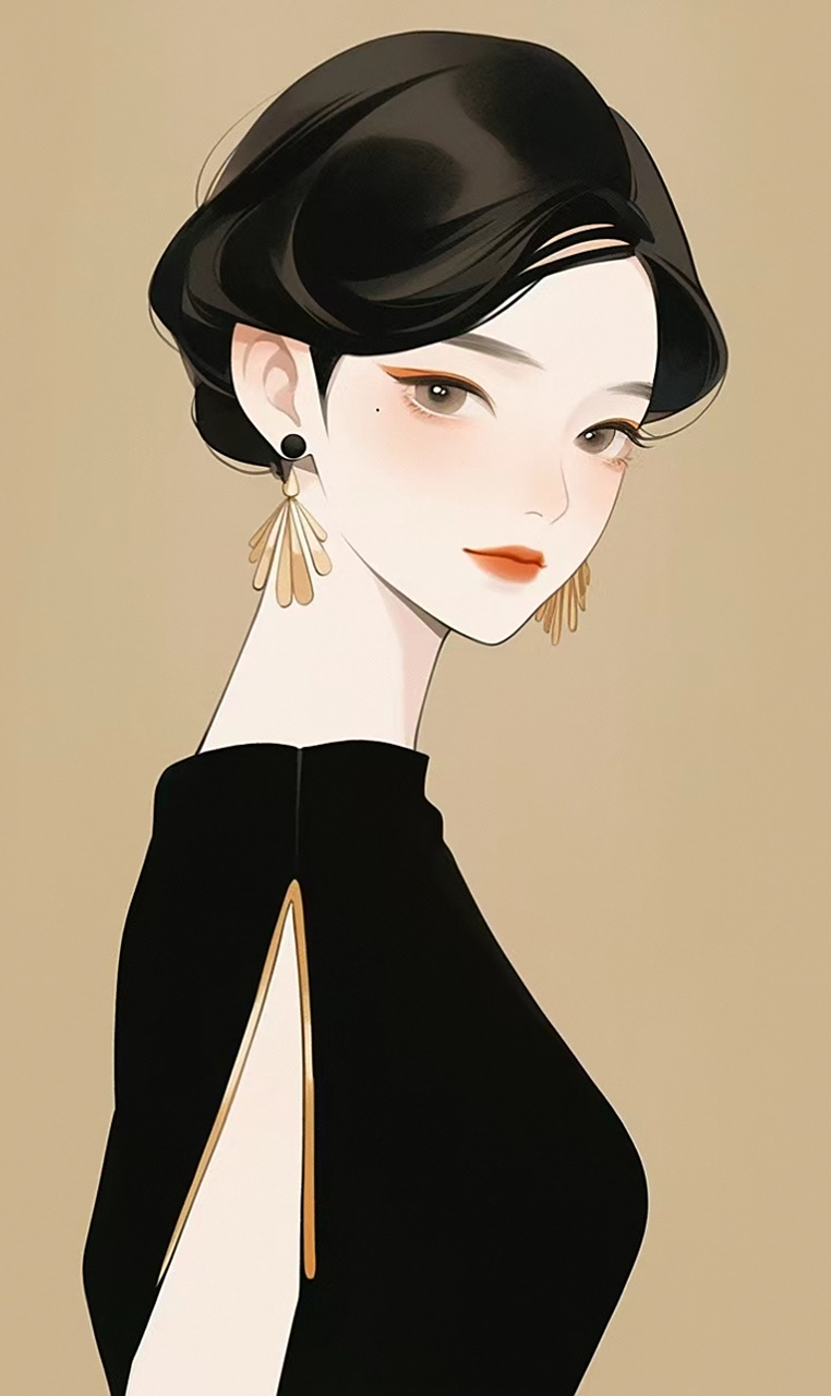 美女壁纸|短发动漫美女,有飒爽也有时尚的美,小仙女们更喜欢哪一张?