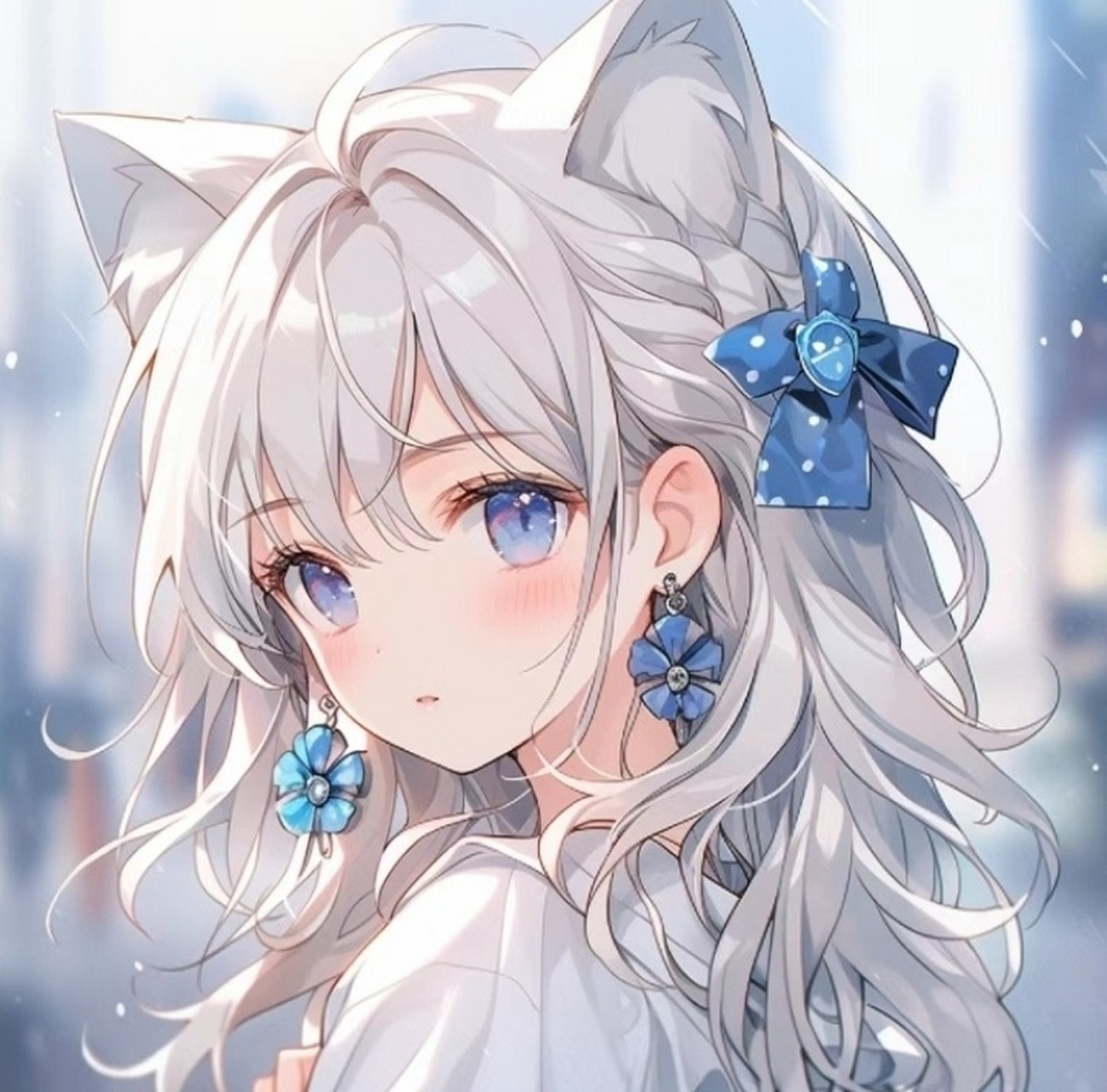 女生动漫头像 分享1⃣️波蓝瞳女生动漫头像, 清新靓丽的蓝色~ 给