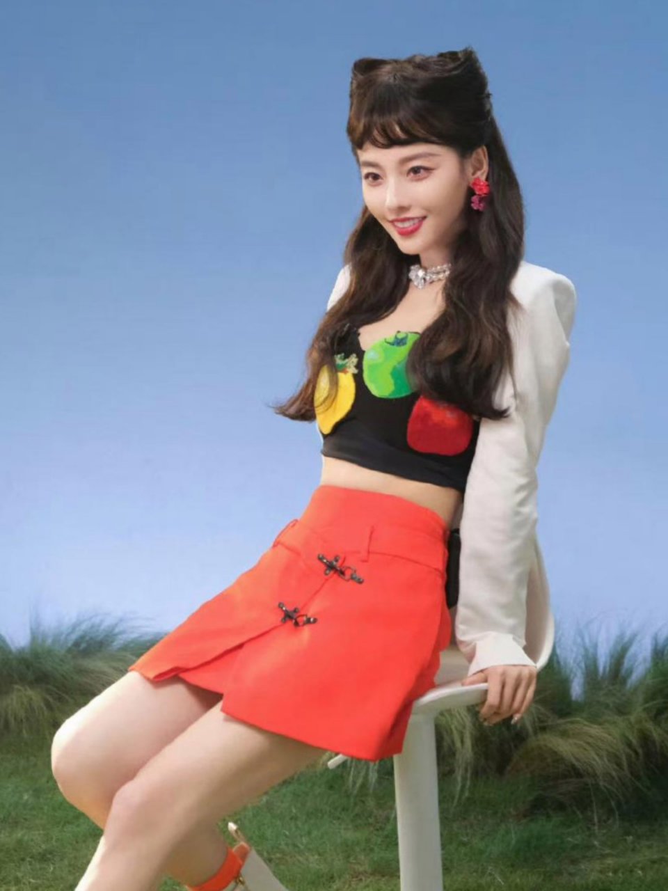 张嘉倪太漂亮了,这个造型太少女啦~姐姐甜美风无敌啦~#张嘉倪