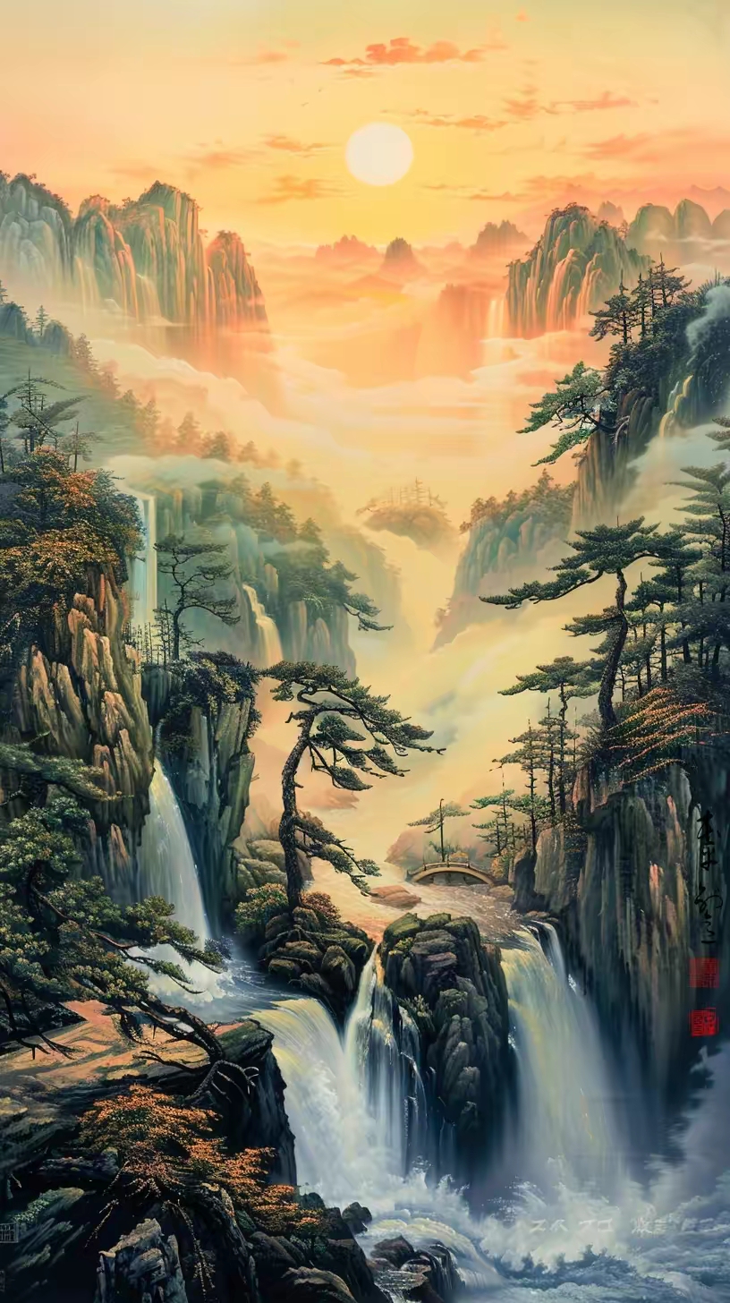 漫步在富春江边,望着那如诗如画的《富春山居图》,心中涌起了无尽的