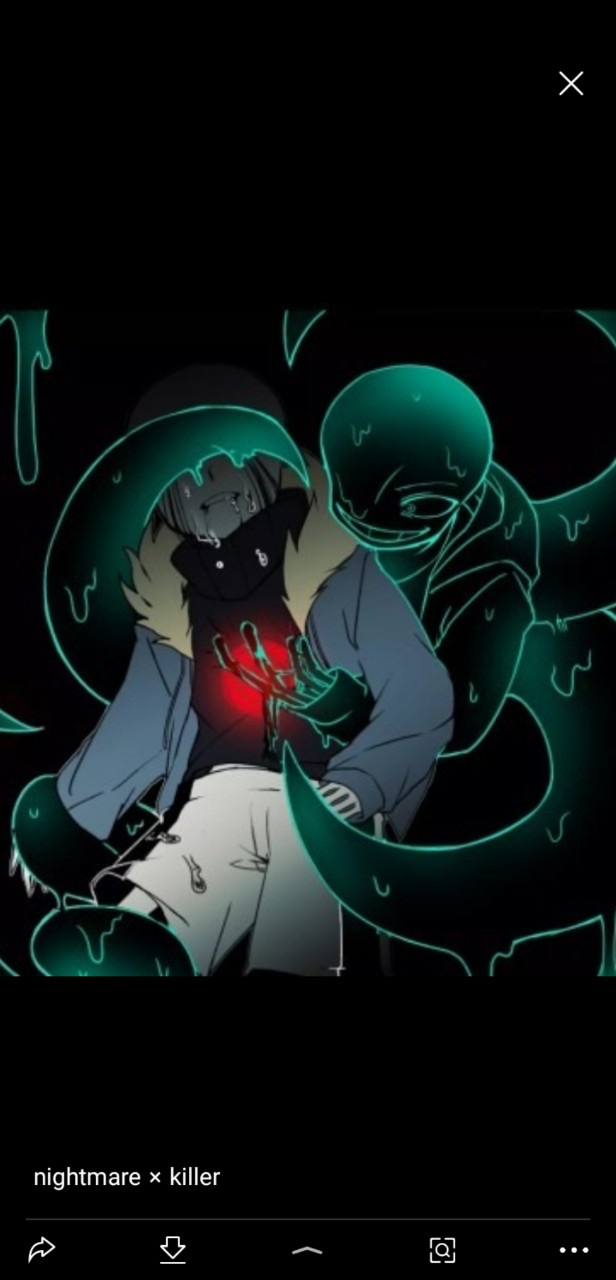 nightmare x killer 你们真的什么cp都能磕,连骷髅都不放过[滑稽]