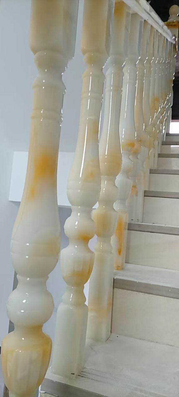 仿玉石楼梯扶手,可上门安装