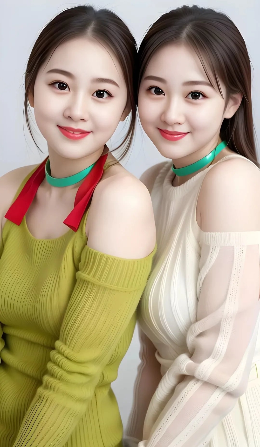 漂亮的姐妹花!你们说哪个是姐?哪个是妹?