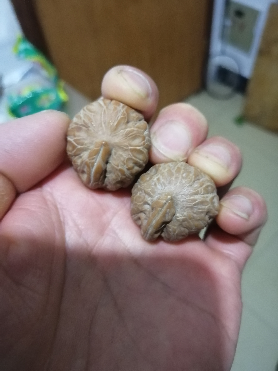 核桃 异形平谷元宝手串小籽全品无修, 精配.