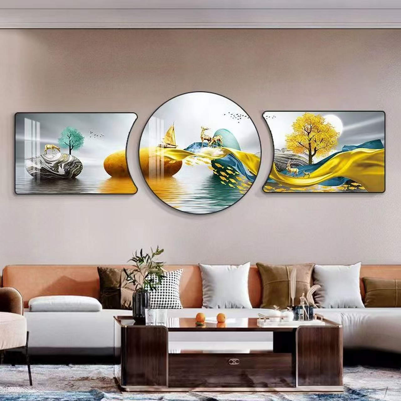 全屋定制晶瓷框画,家庭装饰画,客厅床头装饰画.