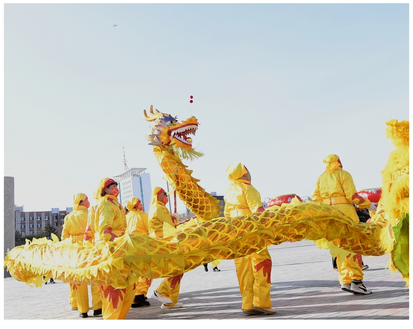 舞龙结束造型图片