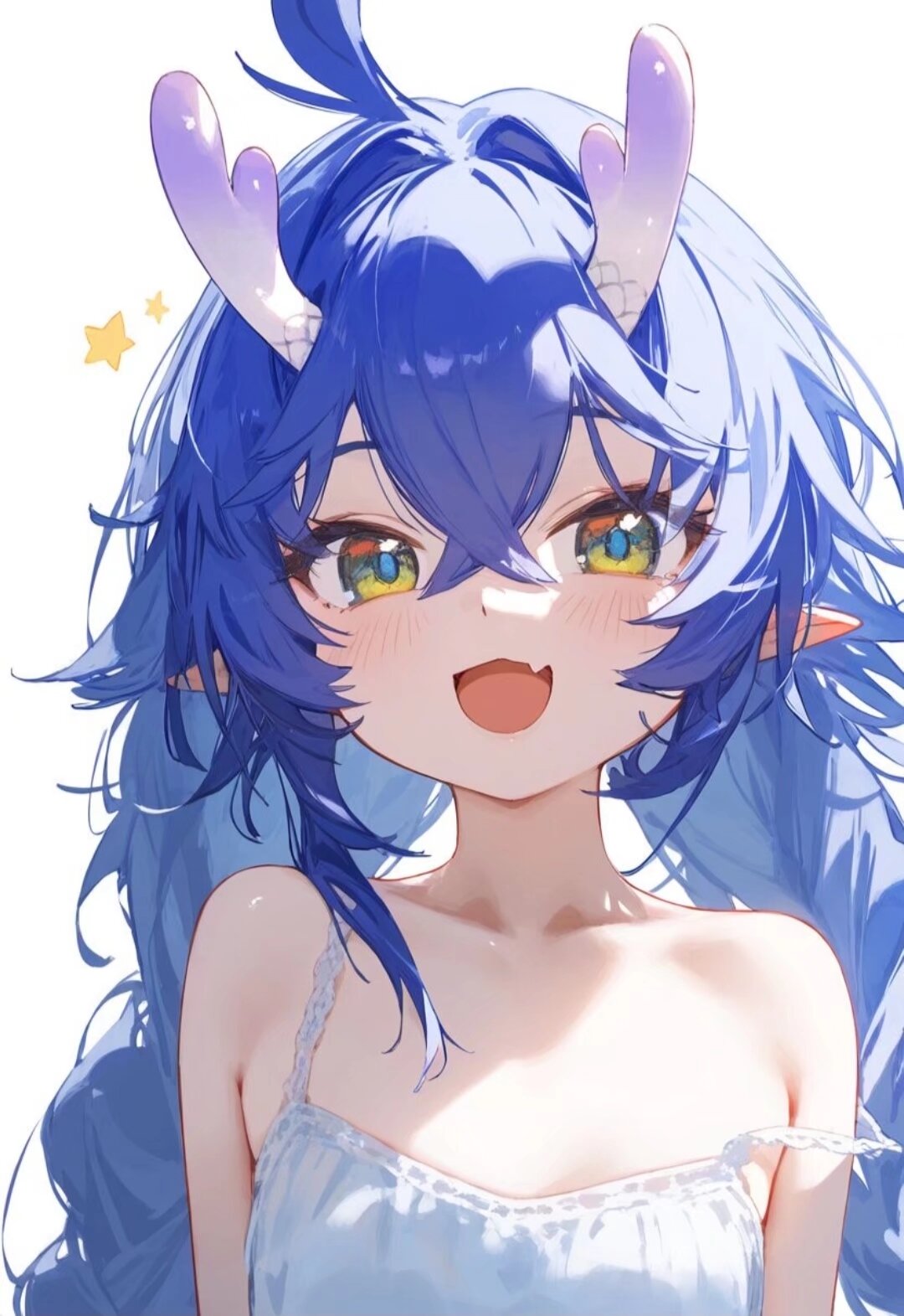 那一头如雪的白发,在阳光下闪烁着圣洁的光芒.